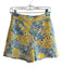 Hutch Size 2 Yellow & Purple Polyester High Rise Back Zip Lace Overlay Shorts Yellow & Purple / 2