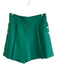 Jade Melody Tam Size 2 Green Polyester High Rise Sailor Buttons Side Zip Shorts Green / 2