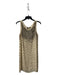 Alexia Admor Size S Oatmeal Silk Sleeveless Scoop Neck Midi Dress Oatmeal / S