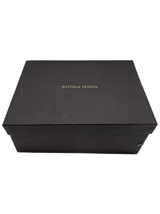 Bottega Veneta Shoe Size 39.5 White Leather Woven Gold Hardware Heel Sandals