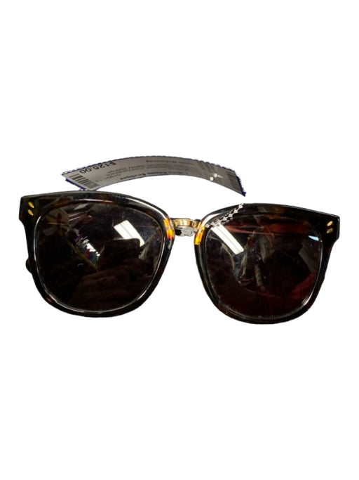 Stella McCartney Brown Tortoiseshell Gold hardware Oversize Squarish Sunglasses Brown