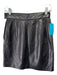 Jenny Size 6 Black Leather Detailing Side Zip Mini Skirt Black / 6