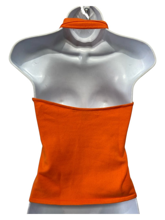Ralph Lauren Size S Orange Cotton Blend Sleeveless Open neck Collar Polo Top Orange / S