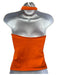 Ralph Lauren Size S Orange Cotton Blend Sleeveless Open neck Collar Polo Top Orange / S