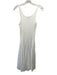 Ralph Lauren Size S White Cotton & Polyester Sleeveless Ribbed Bodice Dress White / S