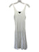 Ralph Lauren Size S White Cotton & Polyester Sleeveless Ribbed Bodice Dress White / S