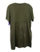 COS Size M Olive Green Cotton Short Sleeve Fabric Block Scoop Neck Dress Olive Green / M