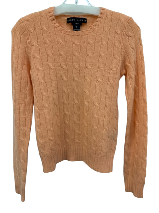 Ralph Lauren Black Size S Creamsicle Orange Cashmere Long Sleeve Sweater Creamsicle Orange / S