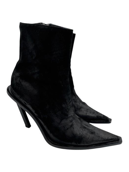Ann Demeulemeester Shoe Size 36.5 Black Suede leather Pointed Toe Booties Black / 36.5