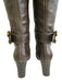 Chloe Shoe Size 36 Brown Pebble Leather Midi Block Heel Knee High Boots Brown / 36
