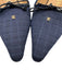 Chanel Shoe Size 36 Dark Blue Canvas & Leather Quilted Midi Kitten Heel Pumps Dark Blue / 36