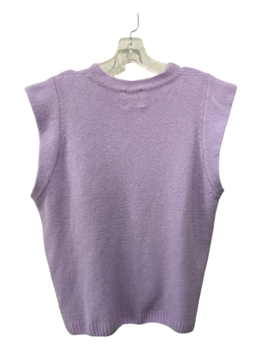 Easy Clothes Size M Purple Missing Fabric Tag Sleeveless Crew Neck Top Purple / M