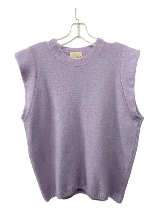 Easy Clothes Size M Purple Missing Fabric Tag Sleeveless Crew Neck Top Purple / M