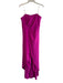 Halston Size 10 Purple Strapless Back Zip Overlay Pleat Detail Jumpsuit Purple / 10