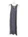 Sail To Sable Size Medium Navy & white Cotton Striped Sleeveless Side Slit Dress Navy & white / Medium