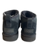 Ugg Shoe Size 11 Black Suede Ankle Bootie Fleece Lined Round Toe Shoes Black / 11