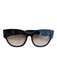 Saint Laurent Brown Acetate Tortoiseshell Gradient Lens Wide Arms Sunglasses Brown