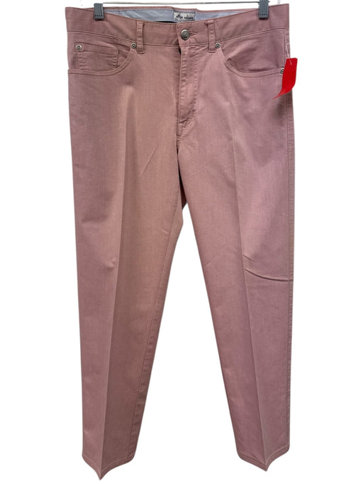 Peter Millar Size 33 Pink Cotton Blend Solid Khakis Men's Pants Pink / 33