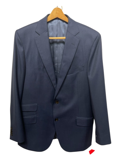 Suitsupply AS IS Navy Wool Blend Solid 2 Button Men's Suit Navy / 50