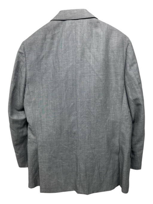 Suitsupply Gray Linen Blend Solid 2 Button Men's Suit Gray / 40