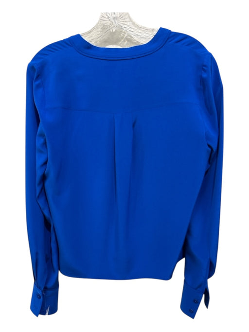 Diane Von Furstenberg Size 4 Electric Blue No Fabric Tag Button Up Top Electric Blue / 4