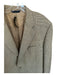 Burberry Tan & Black Wool Houndstooth 2 Button Men's Blazer 46L