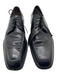 Ferragamo Shoe Size 10 Black Leather Solid Lace Up Dress Men's Shoes 10