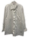 Eton Size 19.5 White Cotton Solid Button Up Spread Collar Long Sleeve Shirt White / 19.5