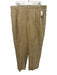 Polo AS IS Size Est 36 Beige Linen Blend Solid Pleats Dress Long Sleeve Shirt Beige / Est 36