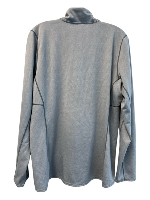 Patagonia Size XL Light Gray Polyester High Neck Front Zip Knit Trim Jacket Light Gray / XL
