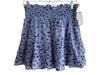 Parker Size M Blue & Pink Cotton Shirred Waist Floral Print Ruffle Detail Skirt Blue & Pink / M