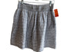Caslon Size XS Blue & White Cotton Elastic Waist Pockets Above knee Skirt Blue & White / XS