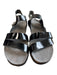 Naot Shoe Size 41 Black Leather strap Velcro Platform Sandal Shoes Black / 41