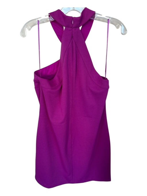 Trina By Trina Turk Size L Magenta Polyester Blend Back Zip Sleeveless Dress Magenta / L