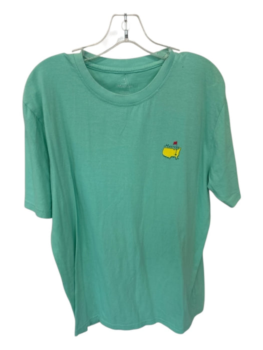 Masters Size L Aqua Cotton Masters Logo Golf Men's T-Shirt Aqua / L