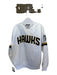 Starter NWT Size L White & Black Polyester Atlanta Hawks Snap Buttons Jacket White & Black / L
