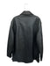 Nike Black Leather UGA Long Sleeve Full Zip Men's Coat Black / XL