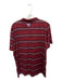 Columbia Size L Red & Black Polyester UGA Striped Athletic Men's Polo Red & Black / L