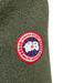 Canada Goose Size M Dark Green Wool Blend Hood Zip Up Zip Pocket Fleece Jacket Dark Green / M