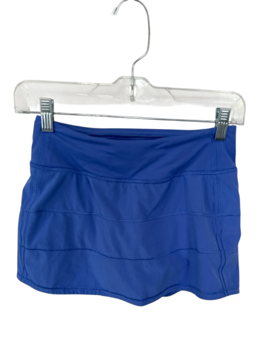 Lululemon Size 2 Periwinkle Polyester Back Pleat Mini built in shorts Skort Periwinkle / 2