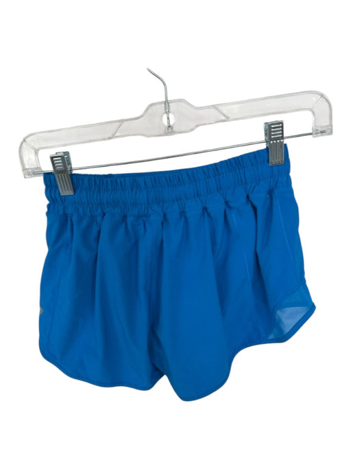 Lululemon Size EST 2 Electric Blue Polyester Side Pockets Drawstring Shorts Electric Blue / EST 2