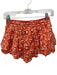 Shug! Size S Orange Polyester Ruffle String Waistband Shorts Orange / S
