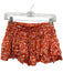 Shug! Size S Orange Polyester Ruffle String Waistband Shorts Orange / S