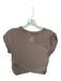 FP Movement Size S Camel Cotton Blend Crossover Waist Short Sleeve Cropped Top Camel / S
