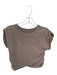 FP Movement Size S Camel Cotton Blend Crossover Waist Short Sleeve Cropped Top Camel / S