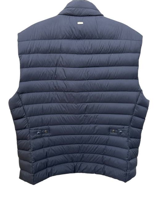 Polo AS IS Size XL Navy Blue Nylon Solid Puffer Men's Vest Navy Blue / XL