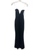 Nookie Size XS Black Polyester & Spandex Strapless Deep V Front Slit Gown Black / XS