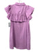 The Shirt Rochelle Behrens Size XS Purple Pink Cotton & Linen Buttons Dress Purple Pink / XS