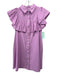 The Shirt Rochelle Behrens Size XS Purple Pink Cotton & Linen Buttons Dress Purple Pink / XS