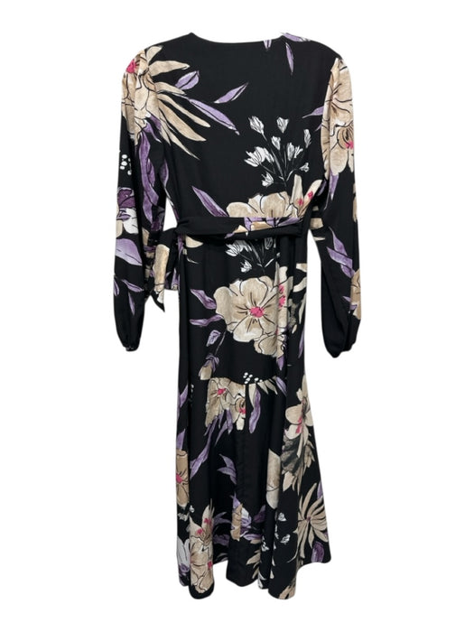 Hutch Size XXS beige, pink, black Polyester Long puff sleeve Floral Print Dress beige, pink, black / XXS